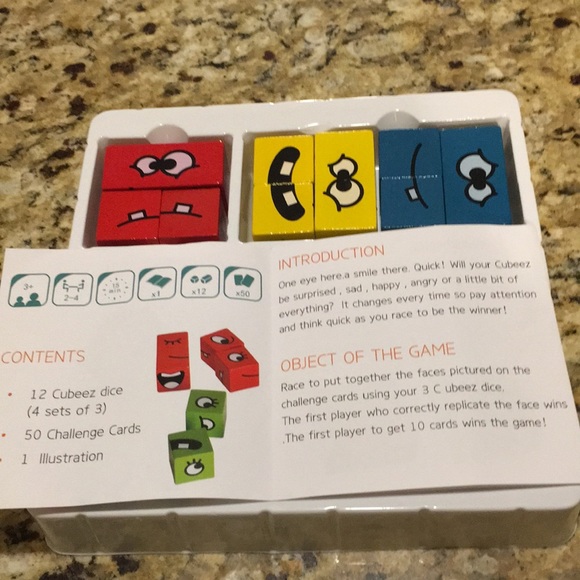 Expression Puzzle Building Blocks Preschool puzzle Game Like NEW 2-4 players 3+ - Picture 9 of 12